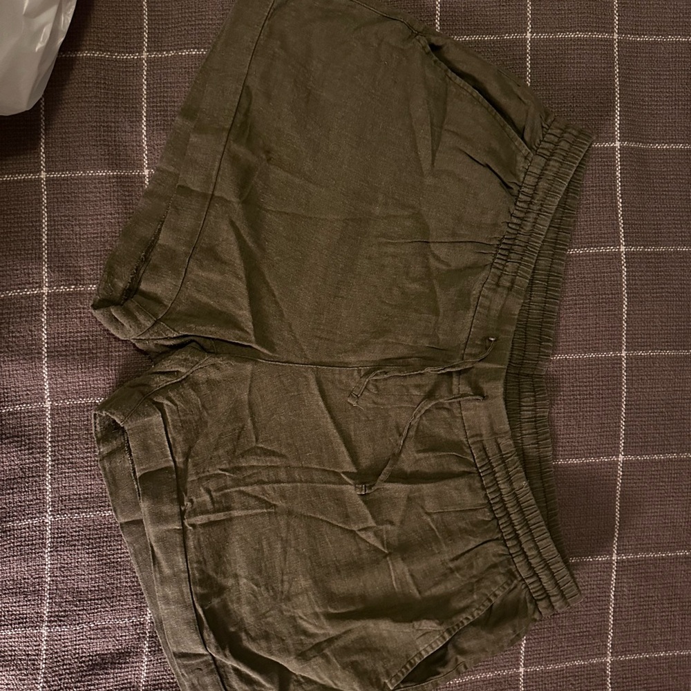 Olive green shorts